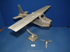 An interesting large white metal model of a mid 20th c.