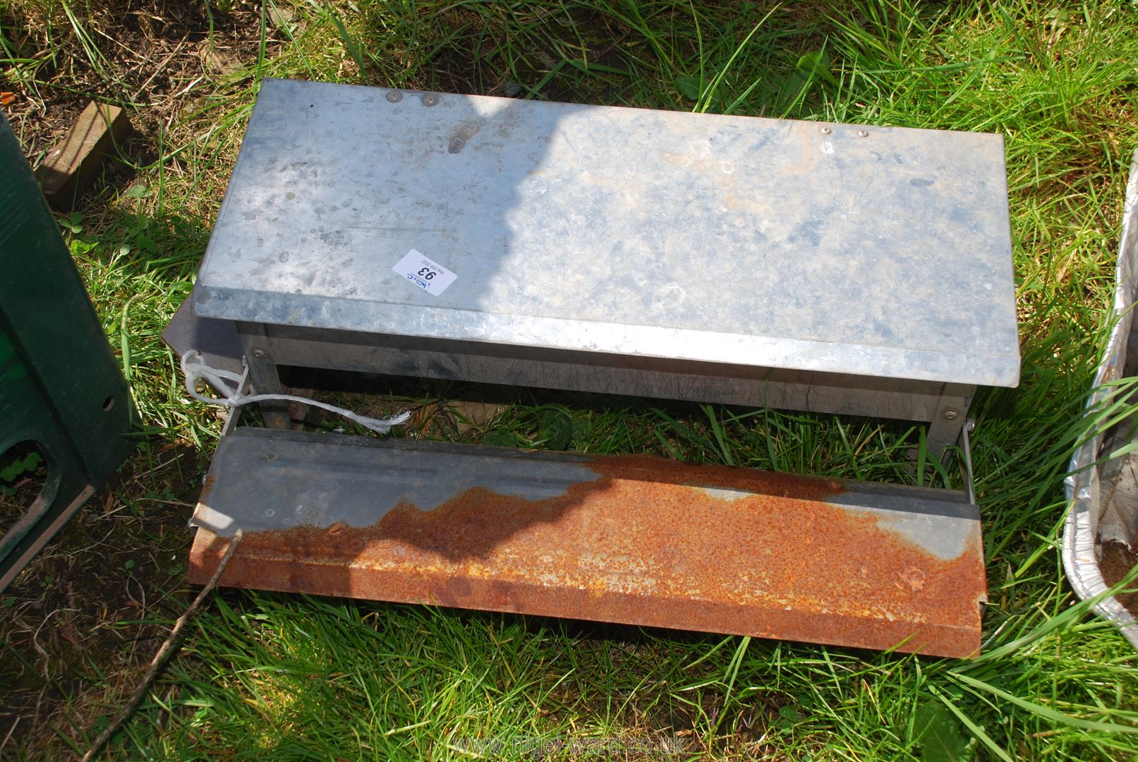 An automatic chicken feeder.