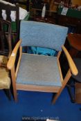 Upholstered commode chair