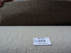 Carpet roll end, light brown pile carpet - 4.9 m x 1.