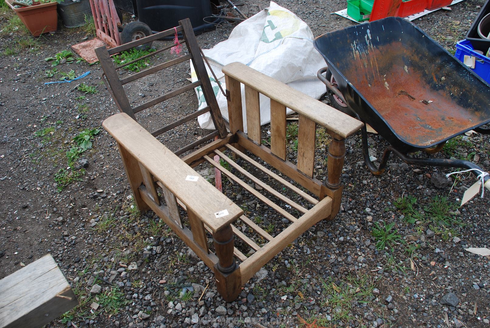 A steamer chair.