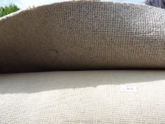 Carpet roll end, beige/grey loop carpet - 3.1 m x 4.