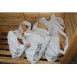 Six bags of softwood firewood.