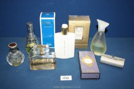 A small quantity of perfume including Floris (sealed box), Singapore Girl, Estee Lauder, etc.