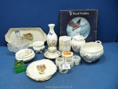 A quantity of china including Royal Albert coffee can and saucer,