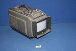 An Alba portable colour Television CTR 20, 14'' wide x 8'' deep x 8 1/2'' tall.