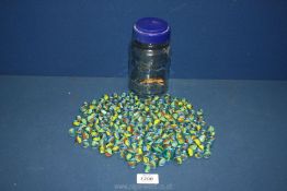 A jar of Marbles.