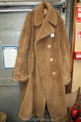 A heavy wool overcoat made in London for R.J. Devlin, furriers of Ottawa.