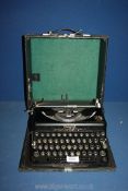 A black cased Imperial 'The Good Companion', model T typewriter.