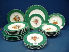 A quantity of Royal Worcester 'Evesham' china including dinner and breakfast plates,