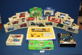 A large quantity of boxed Matchbox advertising vehicles including Weetabix boxed set (one missing),