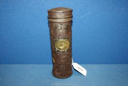 A Midland Railway detonator canister,