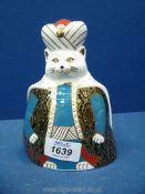 A Royal Crown Derby Persian Cat from the Royal Cats series, (crack to rear).