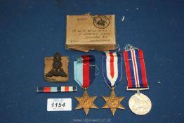 Three World War II Medals to include The War Medal,