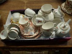 A quantity of china including Franconia six place setting teaset to include teapot and jug (teapot