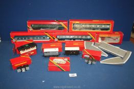 A quantity of boxed Hornby Railway items including OO gauge scale model 'R.