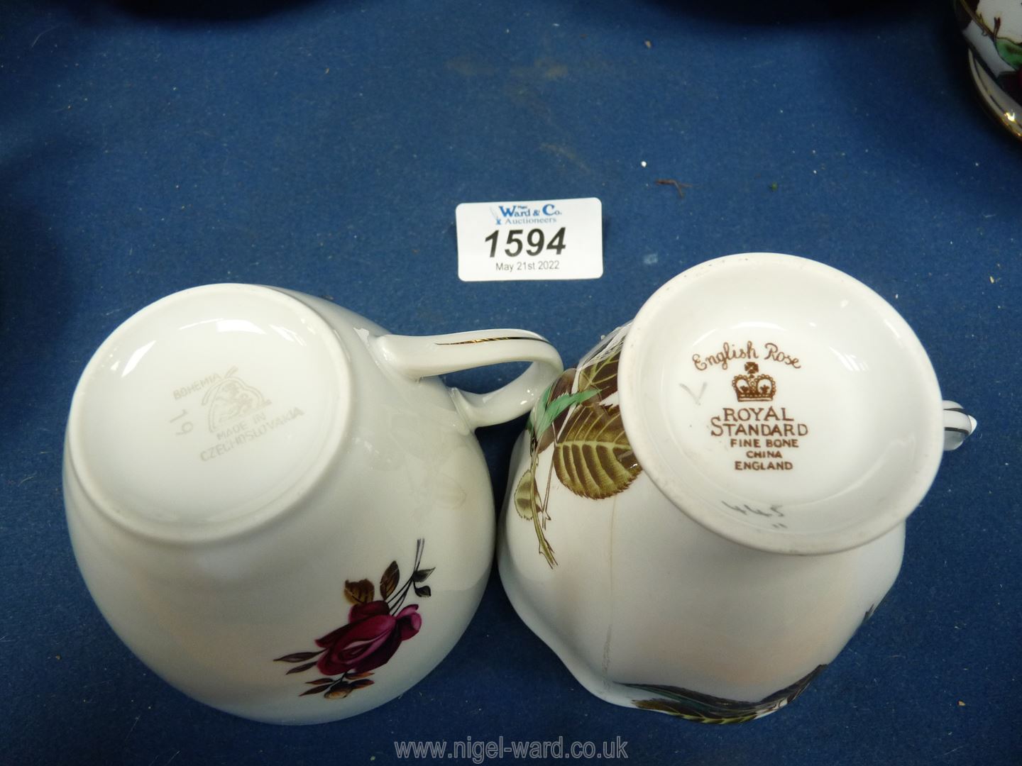 Two part teasets to include 'English Rose' Royal Standard including milk jug, sugar basin, - Image 2 of 2