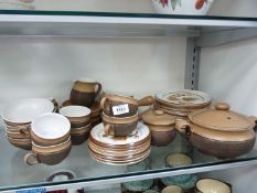 A quantity of Denby Cotswold dinner service in brown and cream (2 boxes).