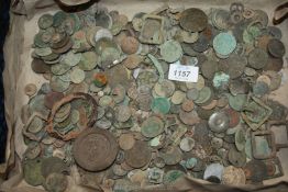 A quantity of coins (metal detecting finds).