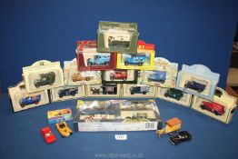 A quantity of boxed and loose Matchbox vehicles including Darling Buds of May, Lotus Super Seven,