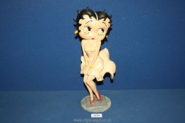 A Betty Boop resin model. 15" tall.