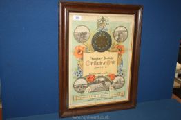 A framed Ploughing Prize, Oct.