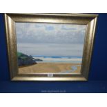 Meurig Williams: Oil painting of Anglesey coast.