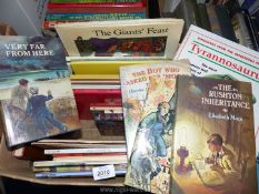 A quantity of children's books to include; The Giants Feast, The Fireflies, The Perfect Gift, etc.