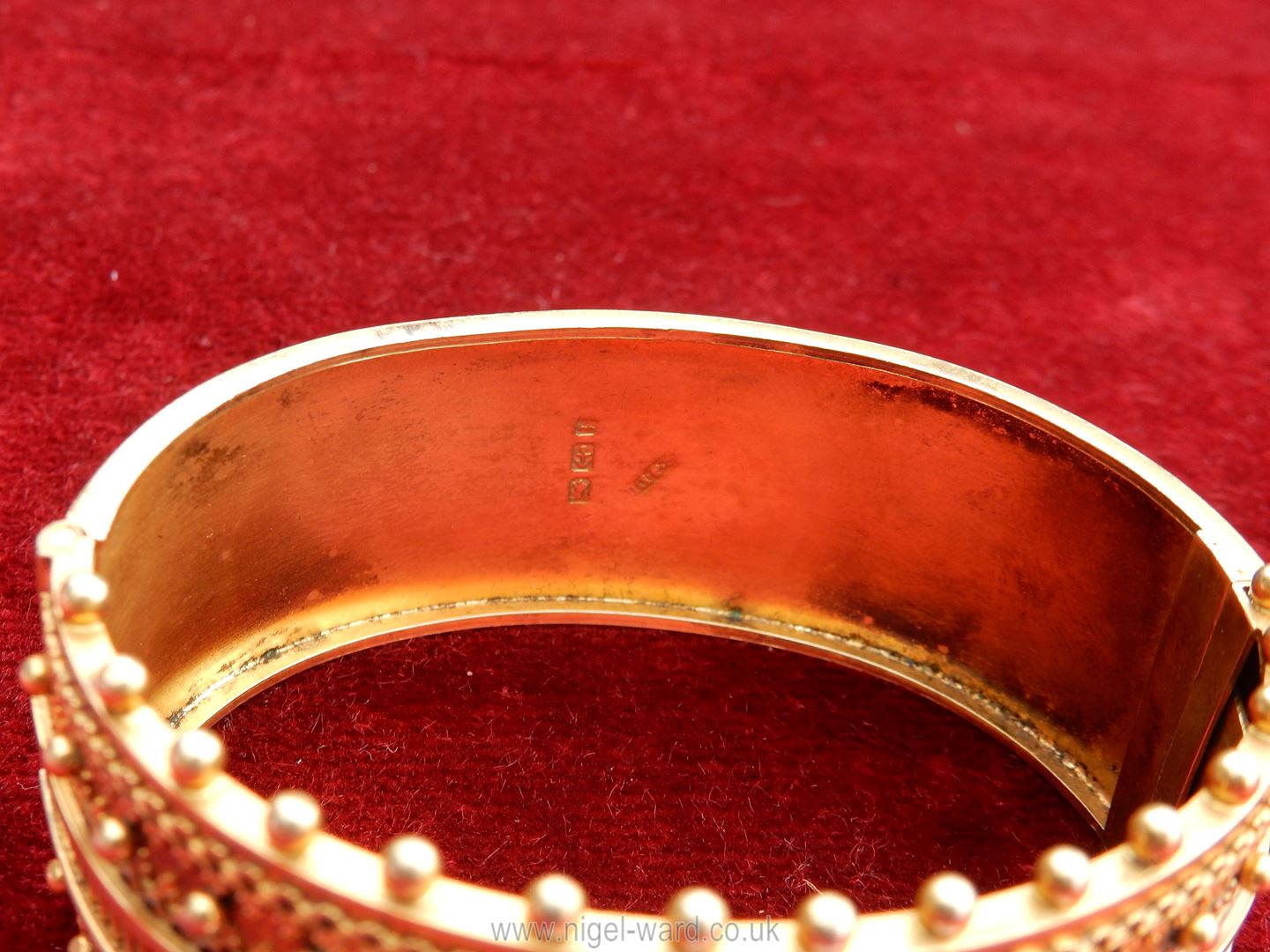 A gilded silver ladies bangle. - Image 2 of 3