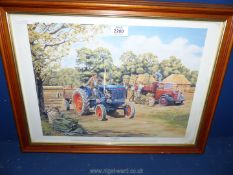 A framed Print by Trevor Mitchell 'The Post War Major'.