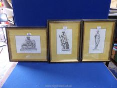 Three framed and mounted engravings to include; 'The Day Dream', 'The Lion in Love' and 'Ulysses'.