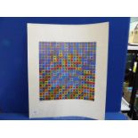 A Victor Vasarely signed print.