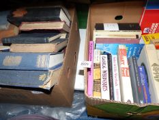 Two boxes of books to include; Red Shelley by Paul Foot, Not Exactly Ghosts by Sir Andrew Caldecott,