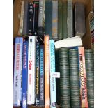A box of books to include; The Fight of The Falcon, Famous British Battles,