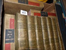 A quantity of Cassells History of England and The Book of Knowledge.