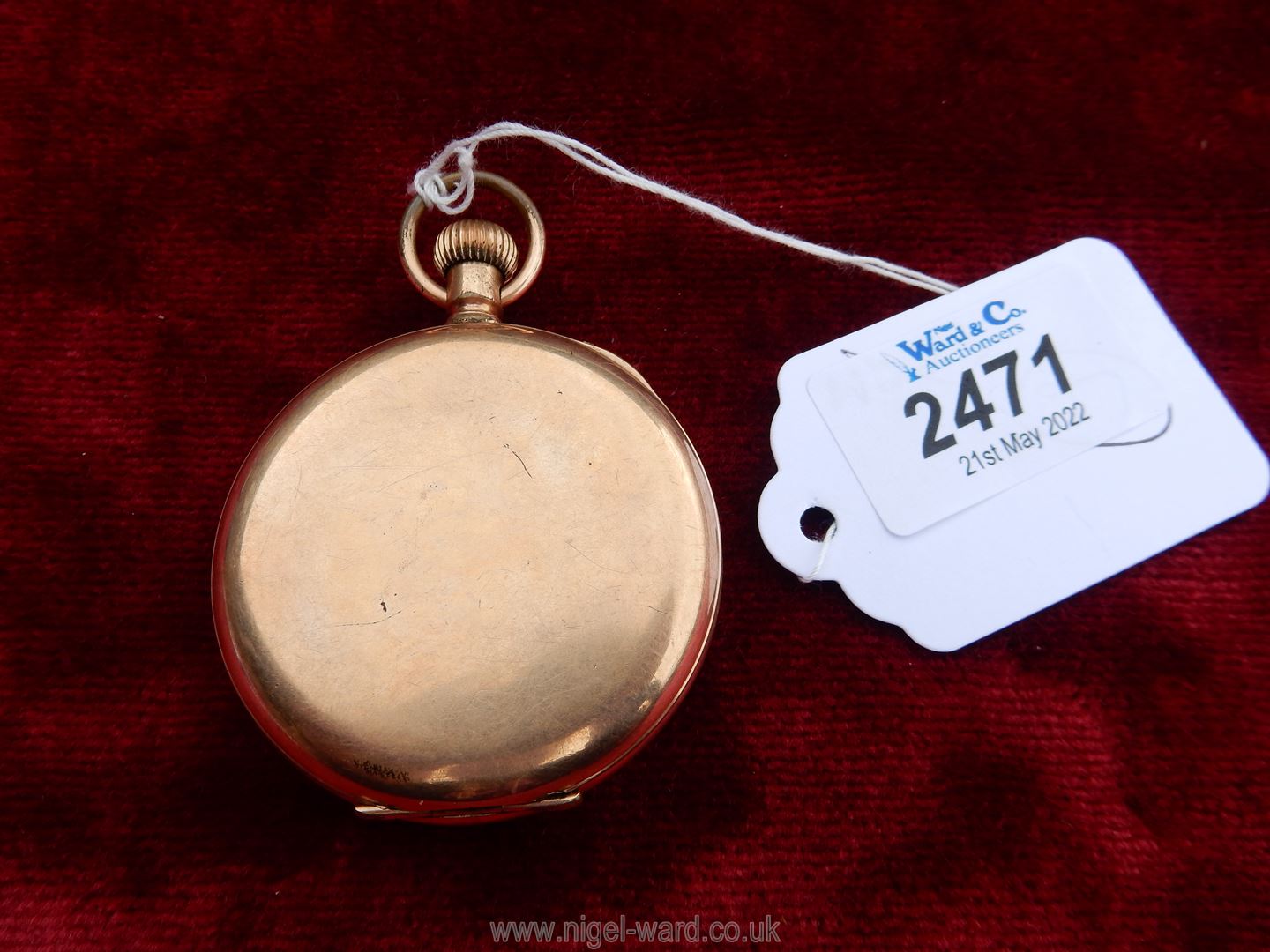 A rolled gold cased 7 jewel gentleman's crown wound pocket watch. - Image 2 of 4