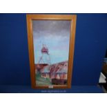 A framed Oil on board written verso "Big Pit Aug 2009", no visible signature,