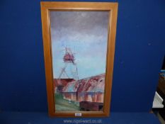 A framed Oil on board written verso "Big Pit Aug 2009", no visible signature,