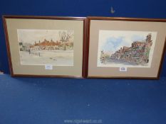 Derek Abel (1925-2008) a watercolour of Mayfield (Sussex), signed and dated 1985,