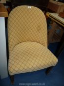 An upholstered bedroom chair A/F.