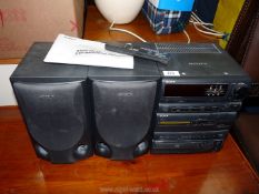A 'Sony' mini CD Hi-fi system.
