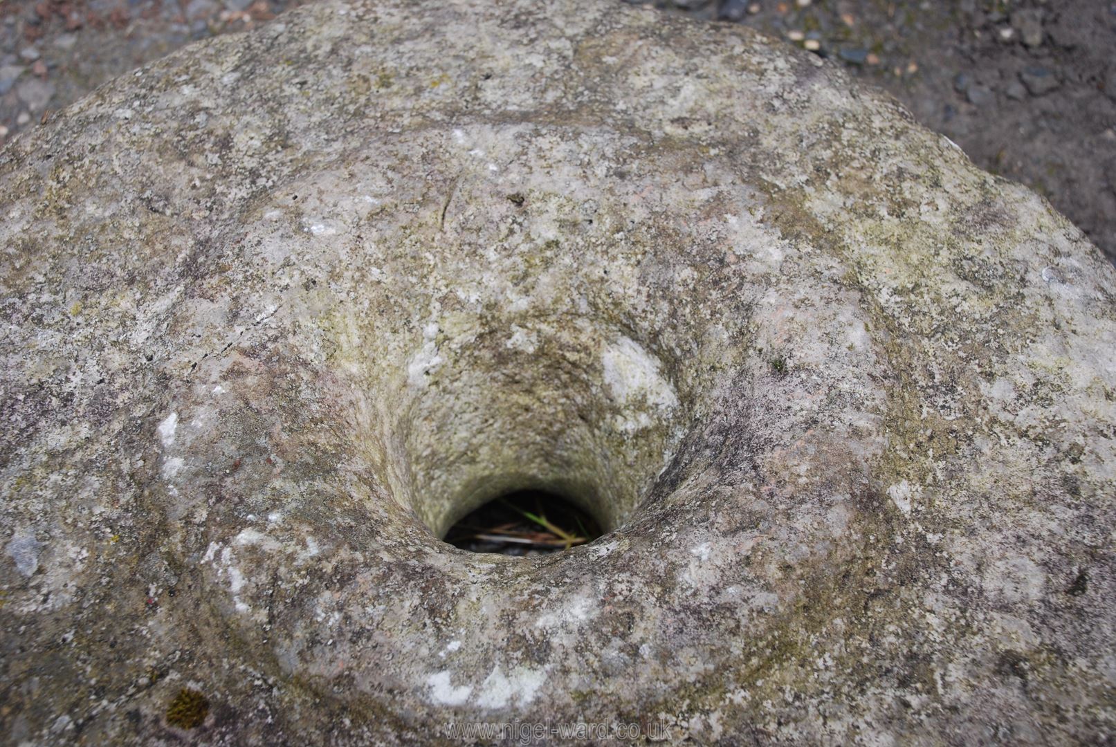 A cider press stone, 14'' diameter. - Image 2 of 2