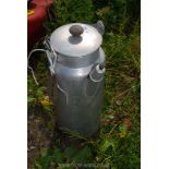 An aluminium caravan kettle.