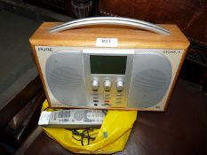 A 'Pure Evoke' 3 DAB radio with remote.