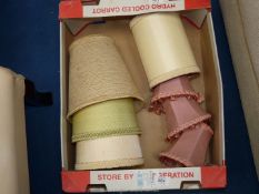 A quantity of lamp shades.