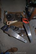 Metal and stone cutting discs and miscellaneous saws.