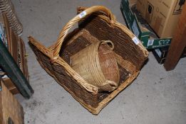 A log basket and one other.