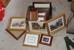 A quantity of pictures and frames.