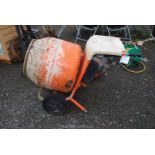 A Belle type (2010 model year) petrol engined Mini Mix Concrete Mixer with Honda GX120 overhead