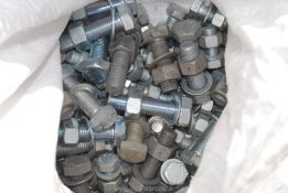 A bag of good quality assorted heavy duty nuts and bolts.
